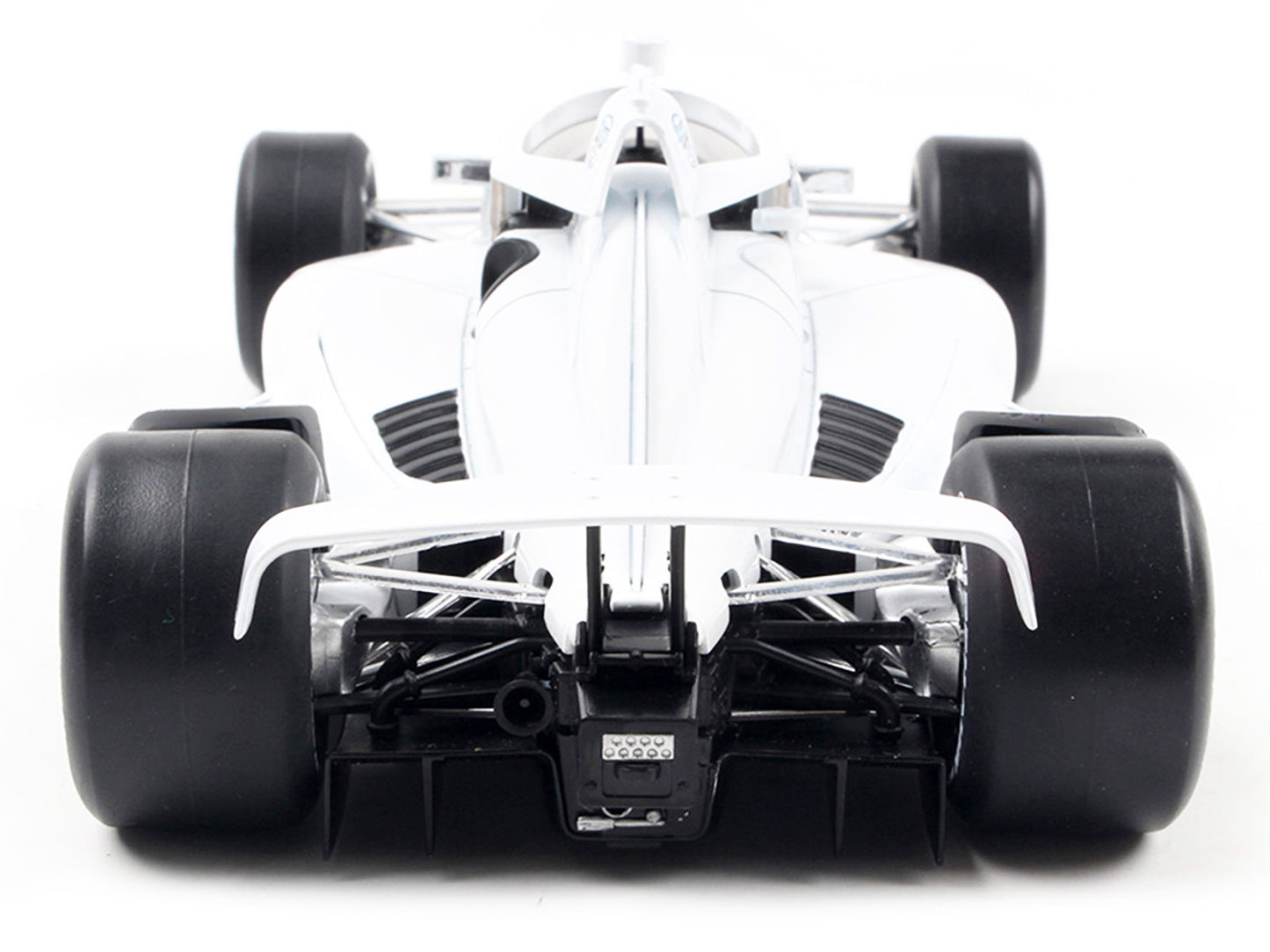 Dallara IndyCar Blank White "Autograph Car" (Super Speedway Configuration) "NTT IndyCar Series" 1/18 Diecast Model Car by IXO Models