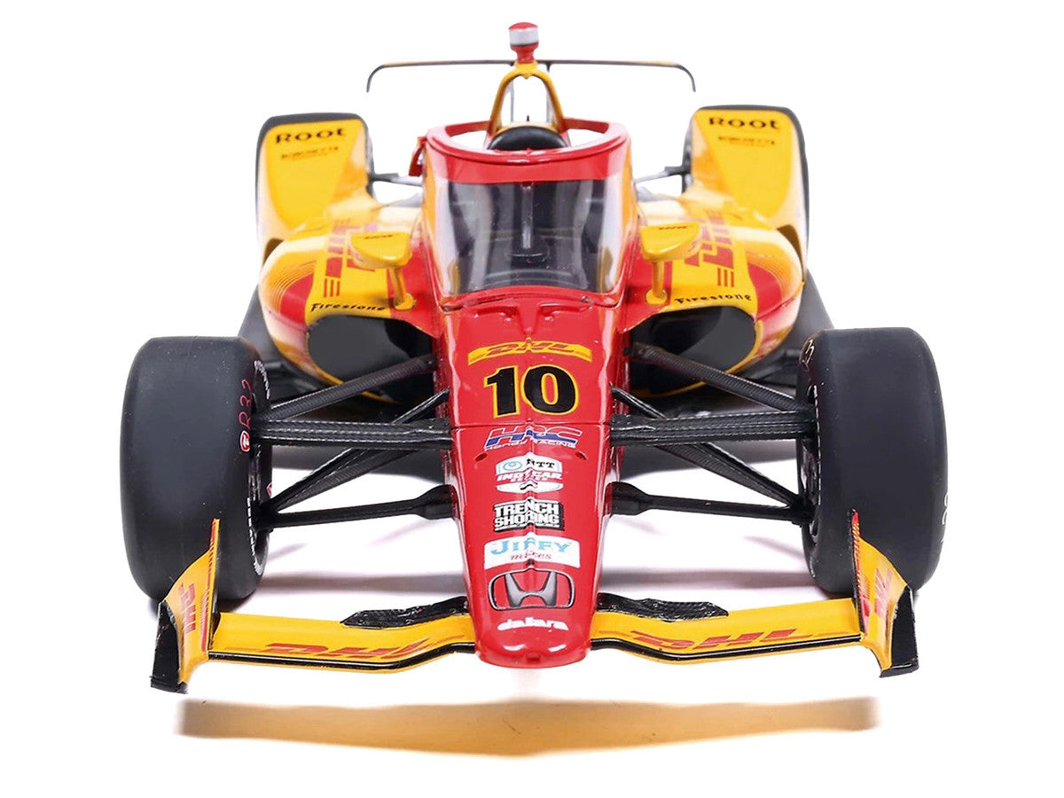 Dallara IndyCar #10 Alex Palou "DHL - Chip Ganassi Racing" Winner "Indianapolis 500" (2025) 1/18 Diecast Model Car by IXO Models IXO
