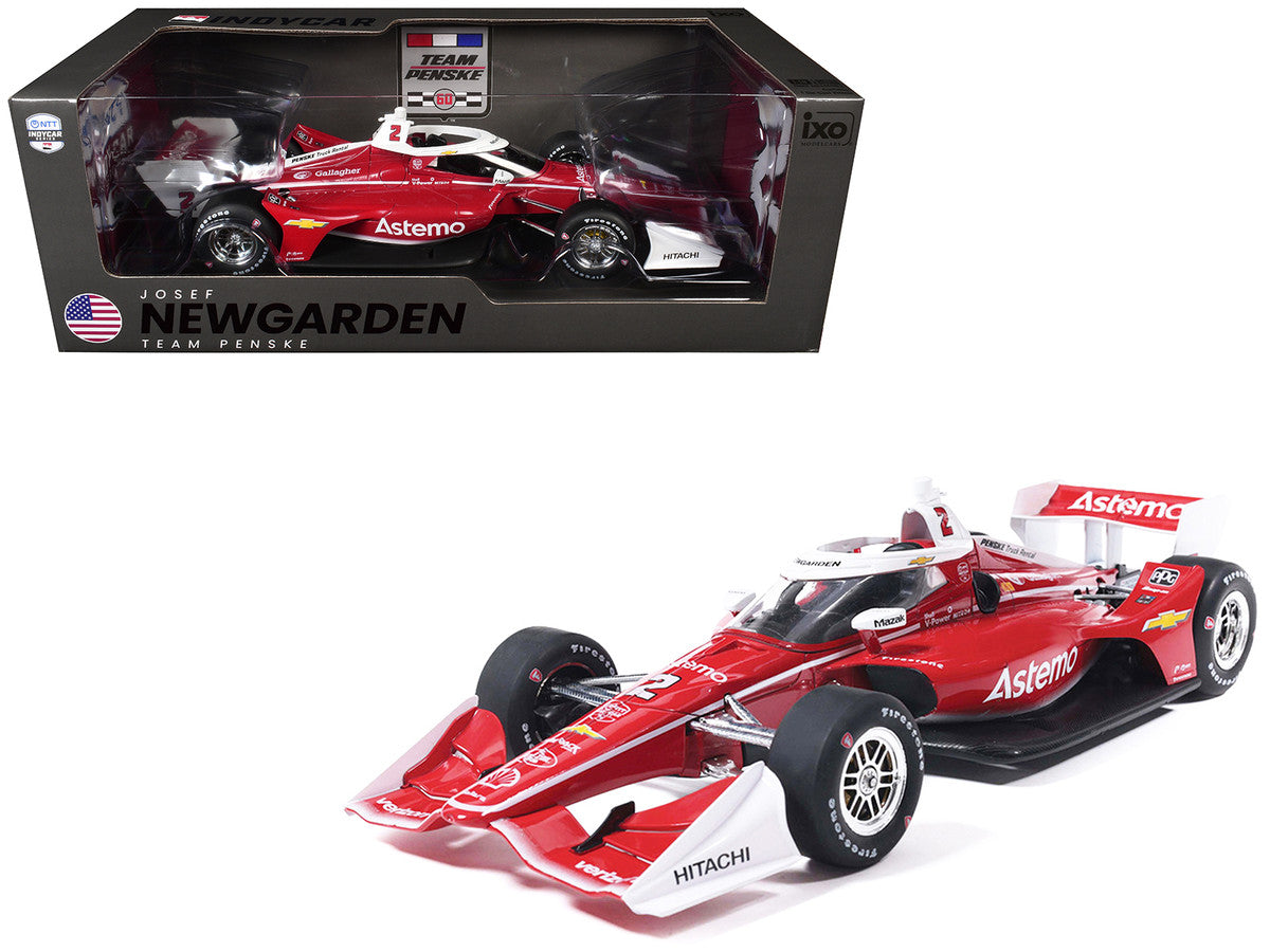 Dallara IndyCar #2 Josef Newgarden "Astemo" Team Penske (Road Course Configuration) "NTT IndyCar Series" (2026) 1/18 Diecast Model Car by IXO Models-0