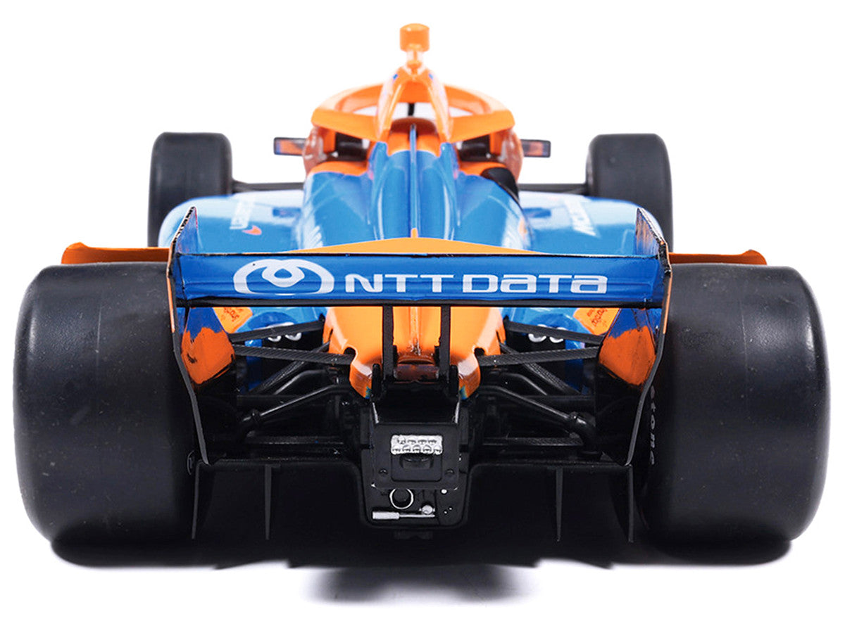 Dallara IndyCar #6 Nolan Siegel "NTT Data" Arrow McLaren (Road Course Configuration) "NTT IndyCar Series" (2026) 1/18 Diecast Model Car by IXO Models IXO
