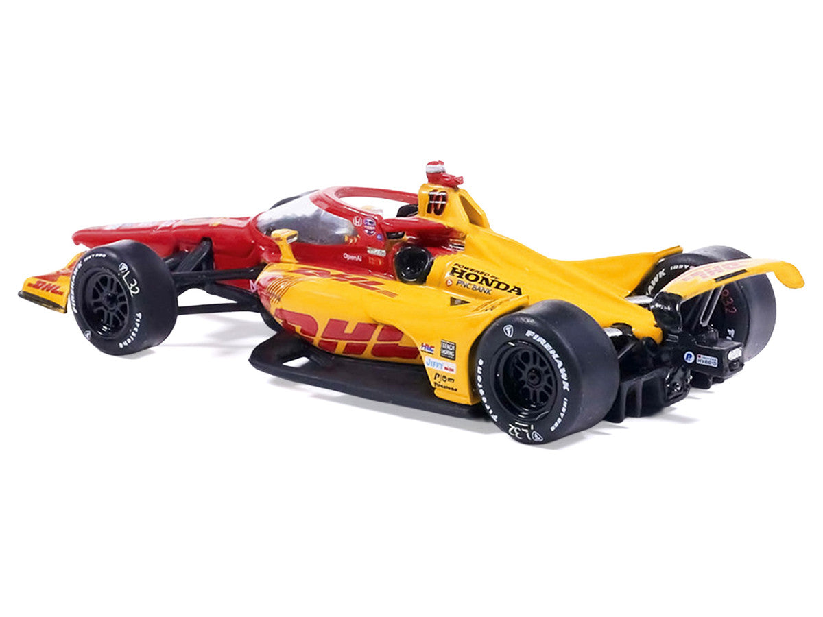 Dallara IndyCar #10 Alex Palou "DHL - Chip Ganassi Racing" Winner "Indianapolis 500" (2025) 1/64 Diecast Model by IXO Models-1