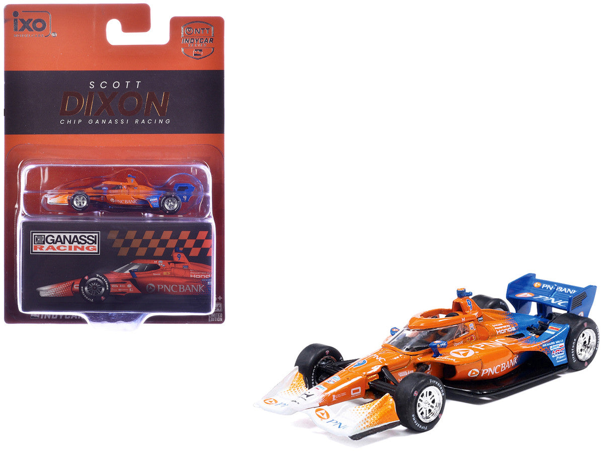 Dallara IndyCar #9 Scott Dixon "PNC Bank" Chip Ganassi Racing (Road Course Configuration) "NTT IndyCar Series" (2026) 1/64 Diecast Model Car by IXO Models-4