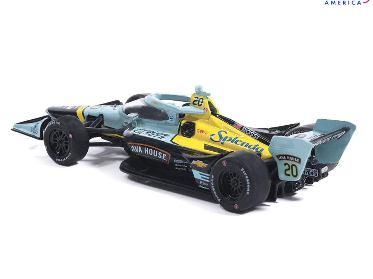 Dallara IndyCar #20 Alexander Rossi "Java House" Ed Carpenter Racing (Road Course Configuration) "NTT IndyCar Series" (2026) 1/64 Diecast Model by IXO Models-1