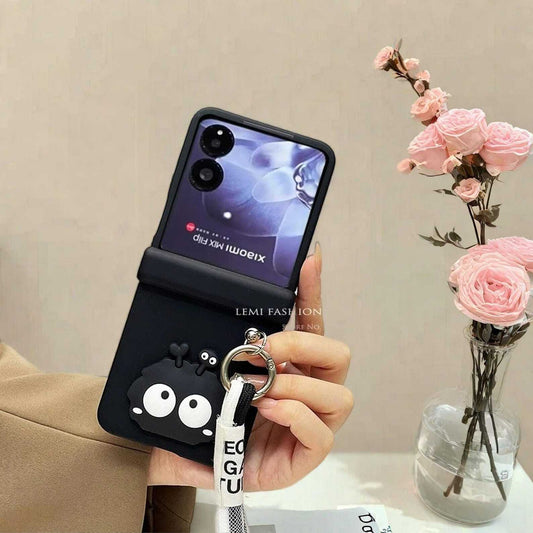 Bracelet Chain Hinge Case for Xiaomi MIX Flip Stylish Protective Cover with Grip Strap and Durable Shockproof Design W2B