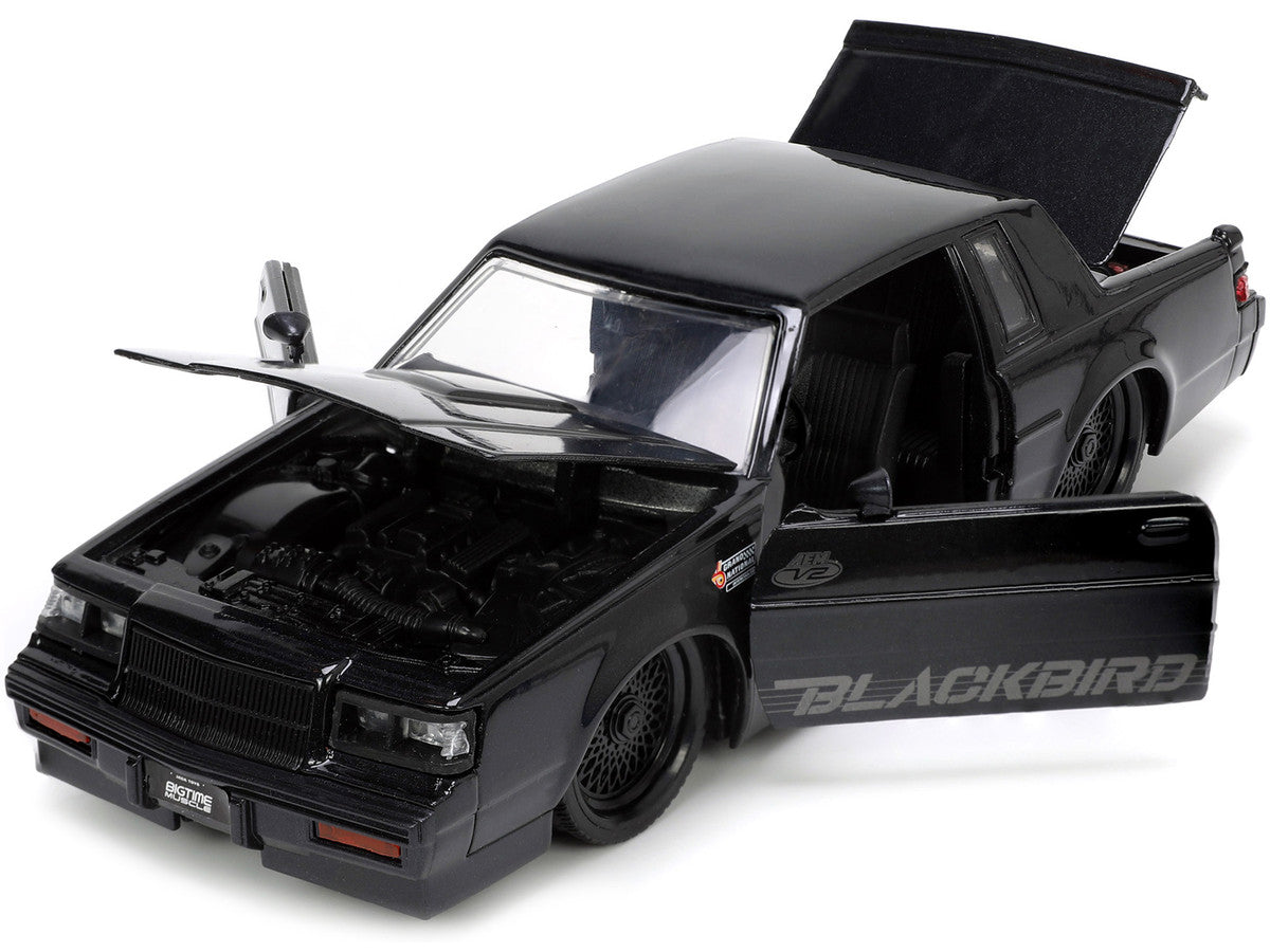 1987 Buick Grand National Black Metallic "Blackbird" "Bigtime Muscle" Series 1/24 Diecast Model Car by Jada Jada