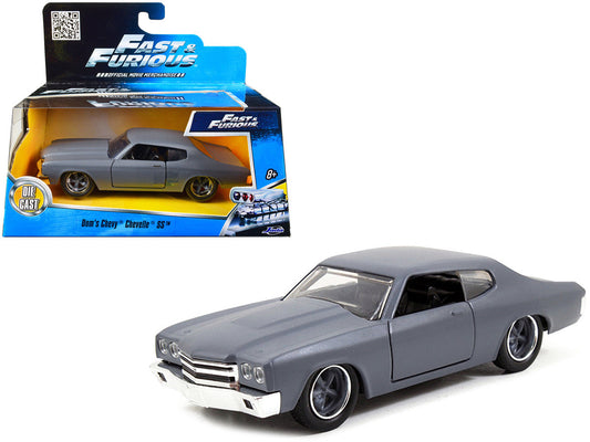 Dom's Chevrolet Chevelle SS Primer Grey "Fast & Furious" Movie 1/32 Diecast Model Car by Jada Jada