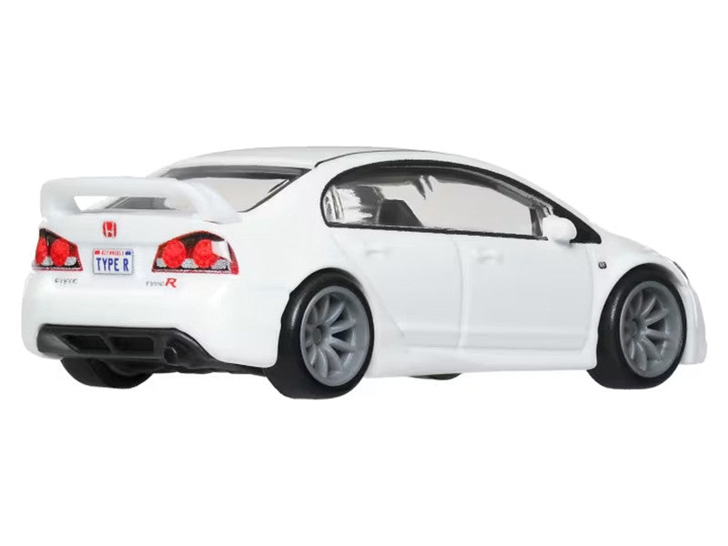 2007 Honda Civic Type R RHD (Right Hand Drive) White "Ronin Run II" Series Diecast Model Car by Hot Wheels Hotwheels
