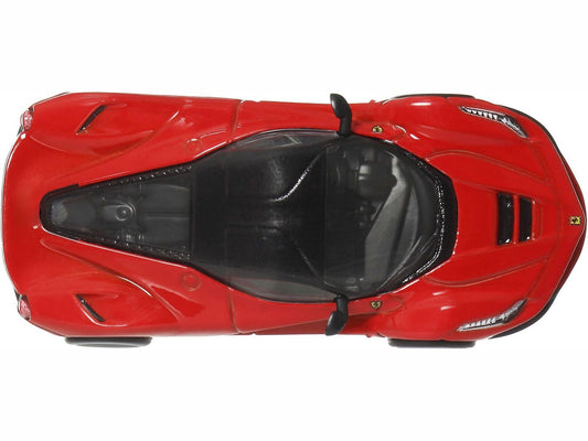 Ferrari LaFerrari Red with Black Top "Euro Speed" Series Diecast Model Car by Hot Wheels-1