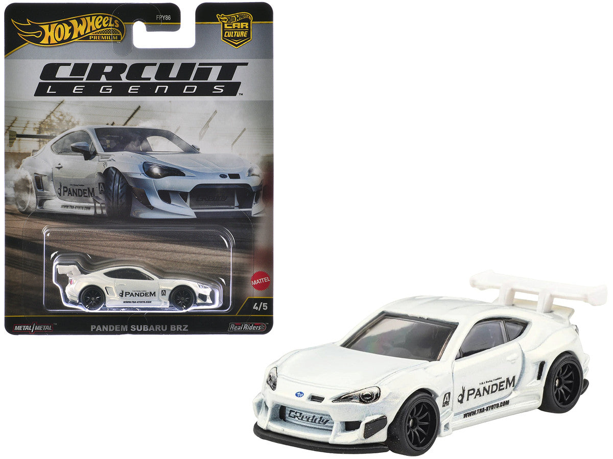 Subaru BRZ Pandem RHD (Right Hand Drive) White Metallic "Circuit Legends" Series Diecast Model Car by Hot Wheels Hotwheels