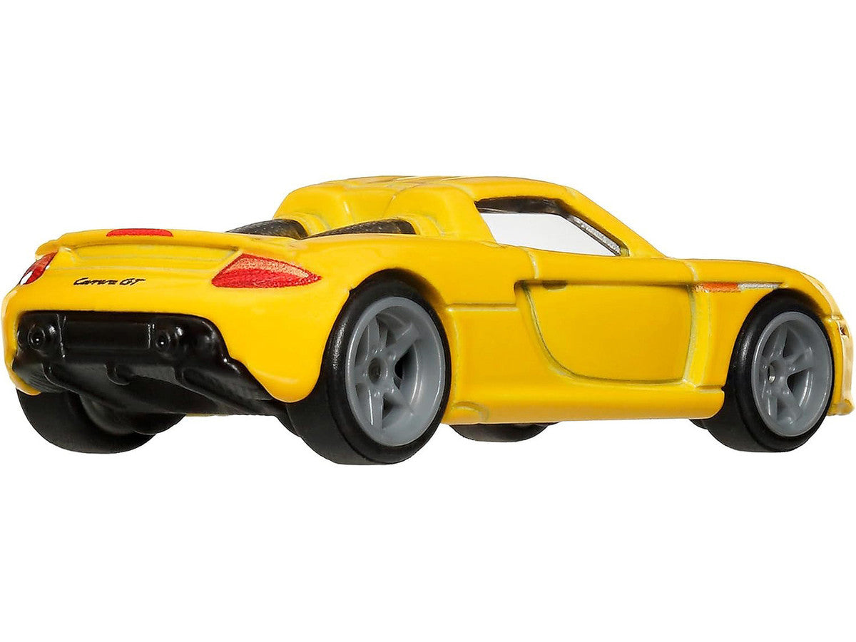 Porsche Carrera GT Yellow "Timeless Icons" Series Diecast Model Car by Hot Wheels-2