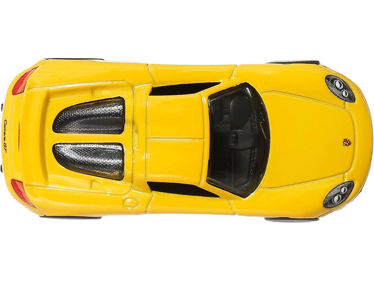 Porsche Carrera GT Yellow "Timeless Icons" Series Diecast Model Car by Hot Wheels-3