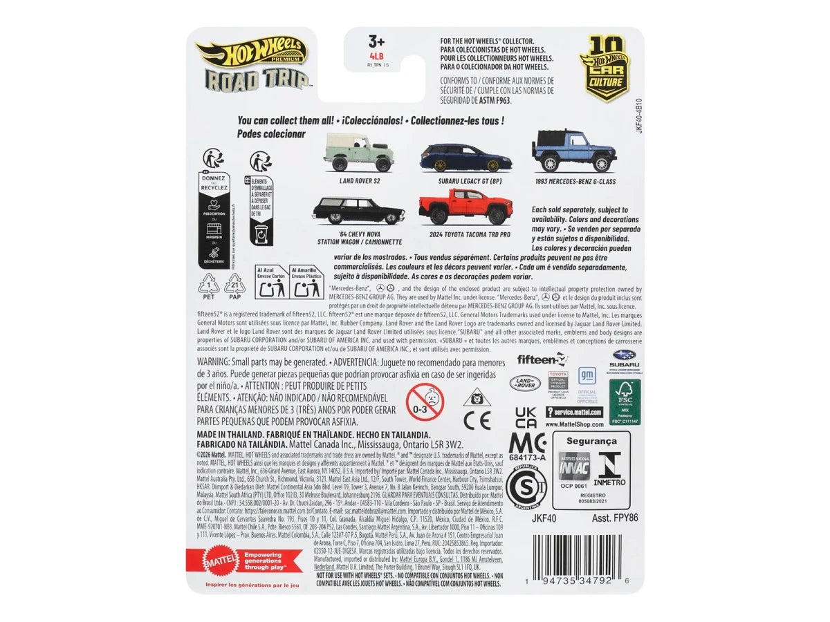 2024 Toyota Tacoma TRD PRO Pickup Truck Red "Road Trip" Series Diecast Model Car by Hot Wheels Hotwheels