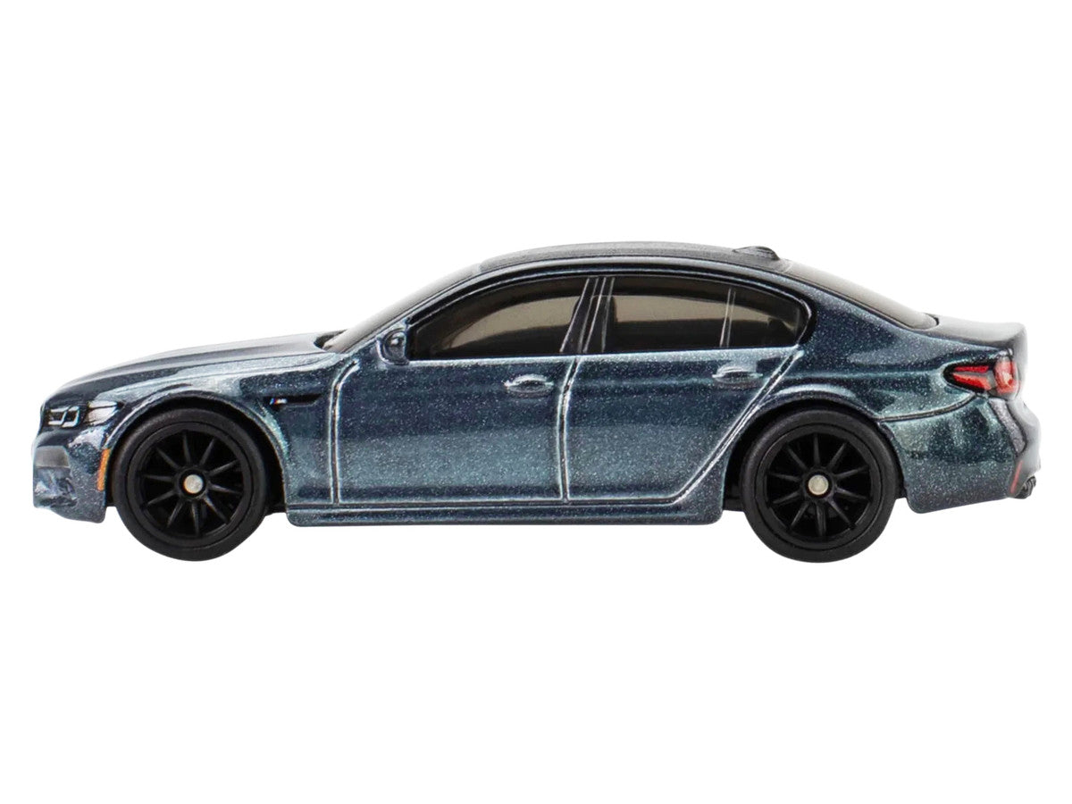 2021 BMW M5 Gray Metallic with Black Top "Mission: Impossible – Dead Reckoning" (2023) Movie "Pop Culture" Series Diecast Model Car by Hot Wheels Hotwheels