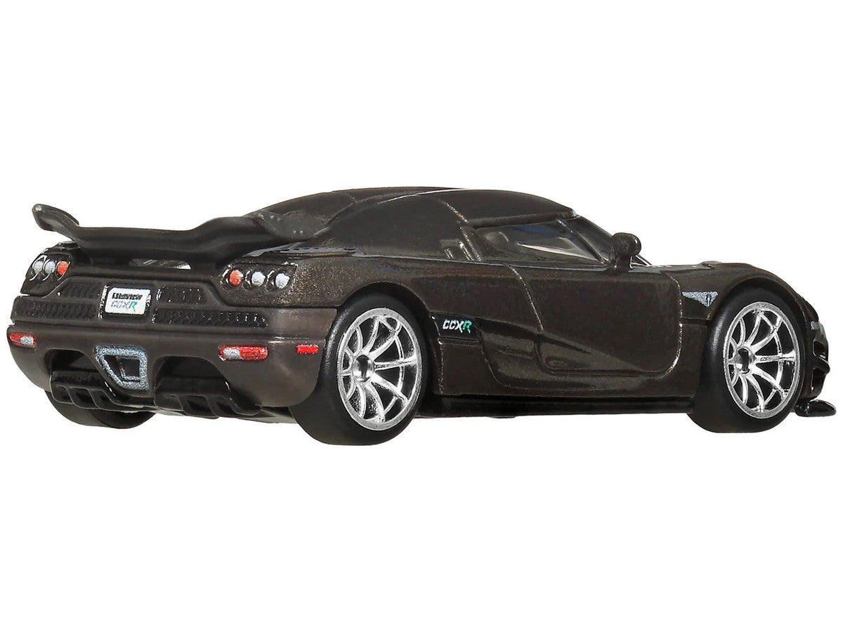 Koenigsegg CCXR Dark Gray Metallic "Fast Five" (2011) Movie "Fast & Furious" Series Diecast Model Car by Hot Wheels-0