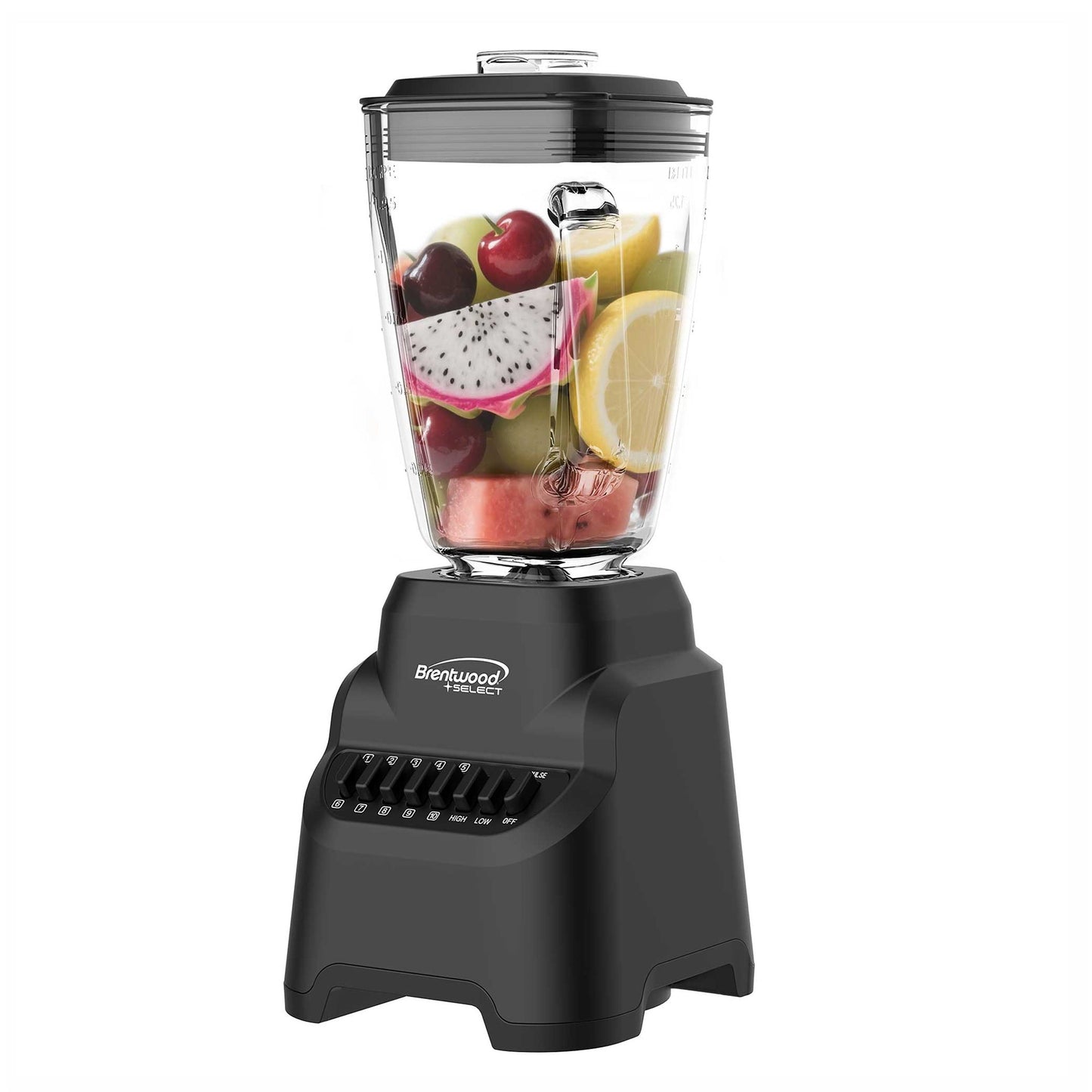 Brentwood Select 10 Speed 5.3 Cup Countertop Blender with Glass Jar W2B
