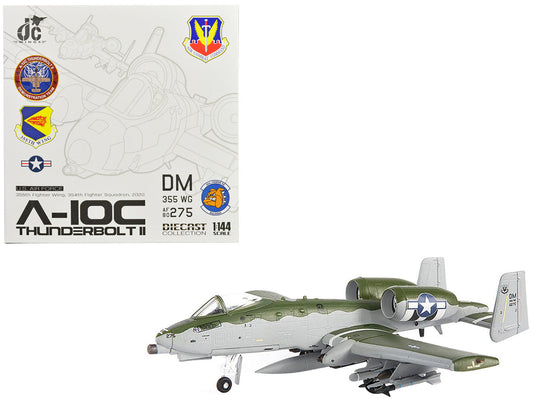 Fairchild Republic A-10C Thunderbolt II Attack Aircraft "355th Fighter Wing 354th Fighter Squadron Bulldogs" (2020) United States Air Force 1/144 Diecast Model by JC Wings JC Wings