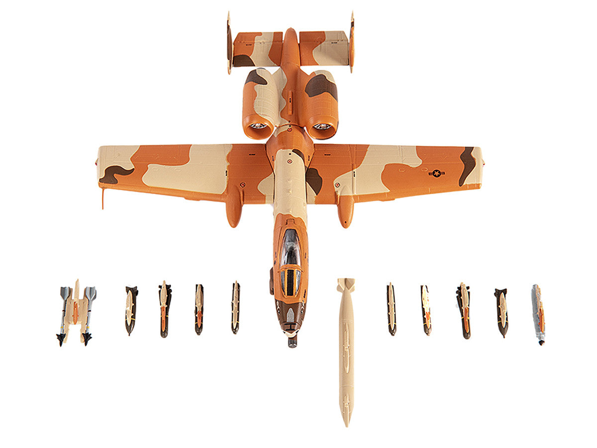 Fairchild Republic A-10C Thunderbolt II Attack Aircraft "917th Tactical Fighter Wing Operation Desert Storm" (1990) United States Air Force 1/144 Diecast Model by JC Wings-2