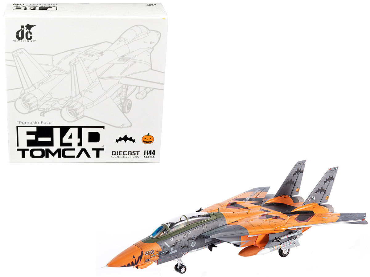 Grumman F-14D Tomcat Fighter Plane Ace Combat "Pumpkin Face" 1/144 Diecast Model by JC Wings JC Wings