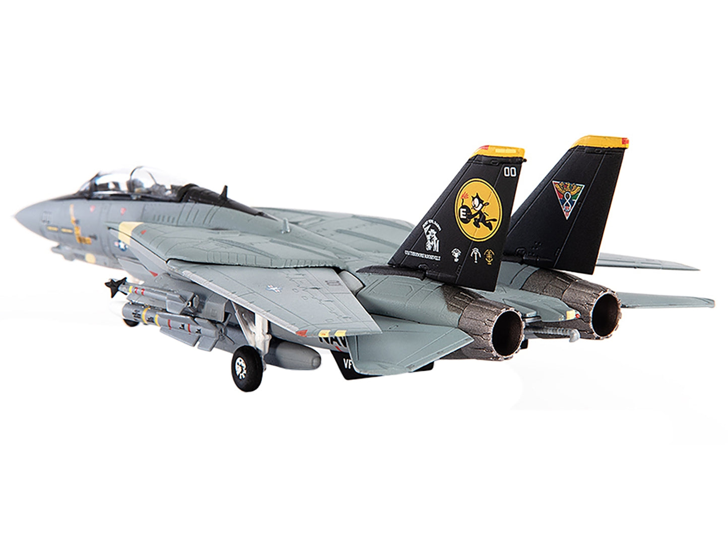 Grumman F-14D Tomcat Fighter Aircraft "VF-31 Tomcatters USS Theodore Roosevelt The Last Flight" (2006) United States Navy 1/144 Diecast Model by JC Wings