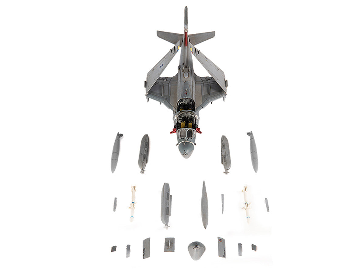 Grumman EA-6B Prowler Attack Aircraft "VAQ-136 Gauntlets USS George Washington" (2012) United States Navy 1/72 Diecast Model by JC Wings-0