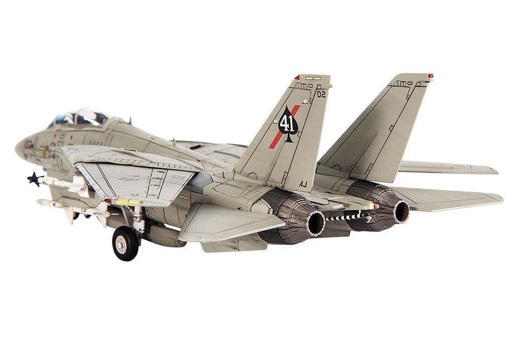 Grumman F-14A Tomcat Fighter Aircraft "VF-41 Black Aces USS Nimitz Gulf of Sidra" (1981) United States Navy 1/72 Diecast Model by JC Wings-3