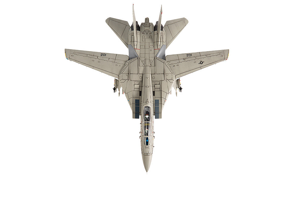 Grumman F-14A Tomcat Fighter Aircraft "VF-41 Black Aces USS Nimitz Gulf of Sidra" (1981) United States Navy 1/72 Diecast Model by JC Wings-0