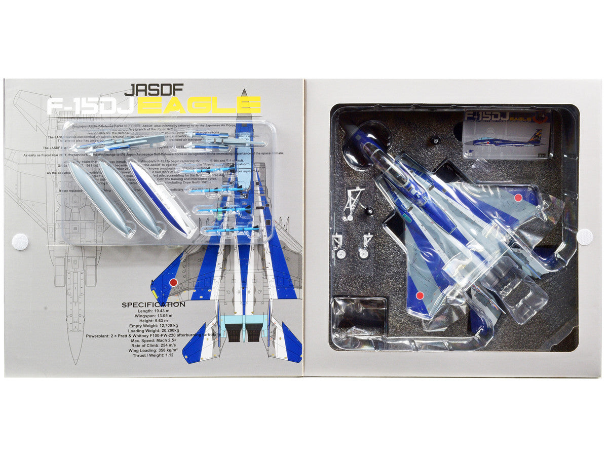 F-15DJ JASDF (Japan Air Self-Defense Force) Eagle Fighter Aircraft "23rd Fighter Training Group 20th Anniversary" with Display Stand Limited Edition to 600 pieces Worldwide 1/72 Diecast Model by JC Wings JC Wings