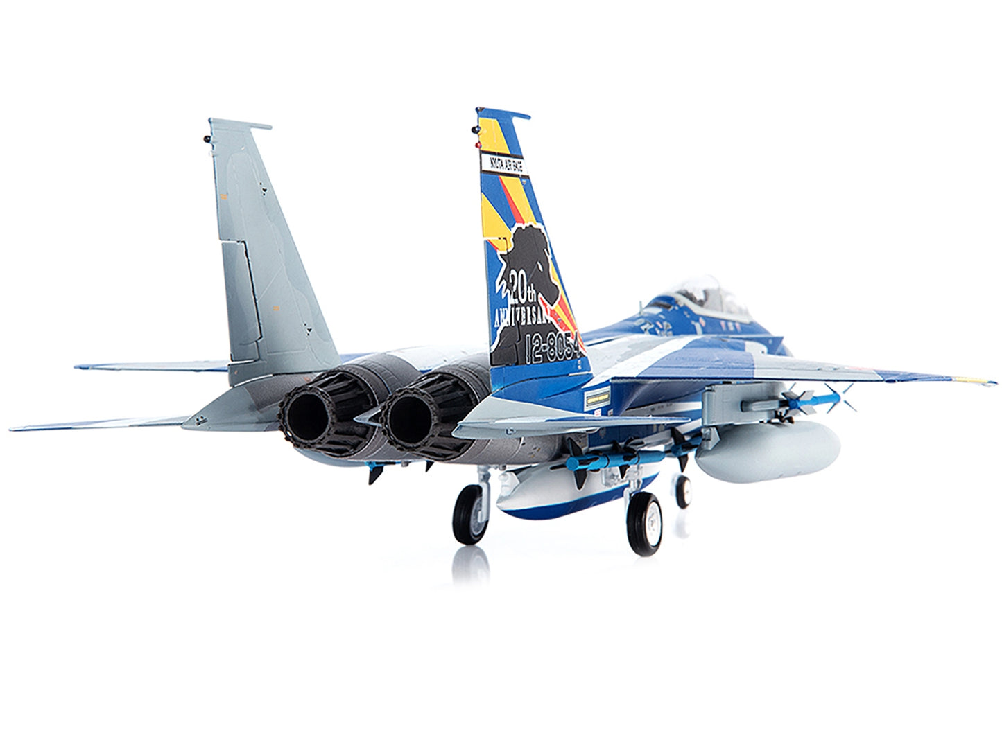 F-15DJ JASDF (Japan Air Self-Defense Force) Eagle Fighter Aircraft "23rd Fighter Training Group 20th Anniversary" with Display Stand Limited Edition to 600 pieces Worldwide 1/72 Diecast Model by JC Wings