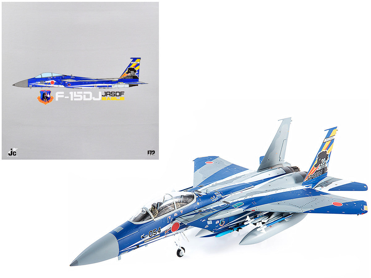 F-15DJ JASDF (Japan Air Self-Defense Force) Eagle Fighter Aircraft "23rd Fighter Training Group 20th Anniversary" with Display Stand Limited Edition to 600 pieces Worldwide 1/72 Diecast Model by JC Wings JC Wings