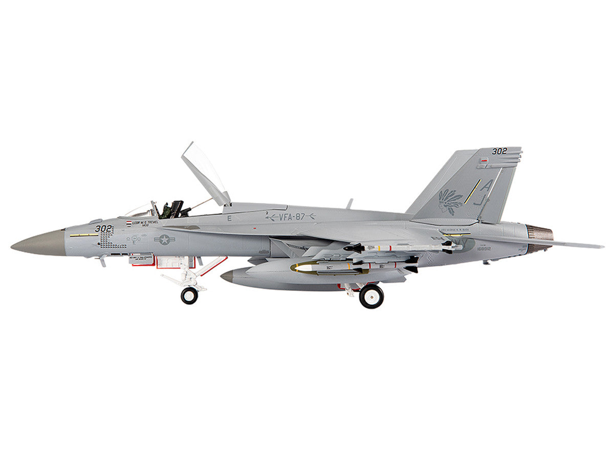Boeing F/A-18E Super Hornet Aircraft "VFA-87 Golden Warriors USS George H. W. Bush" (2017) United States Navy 1/72 Diecast Model by JC Wings JC Wings