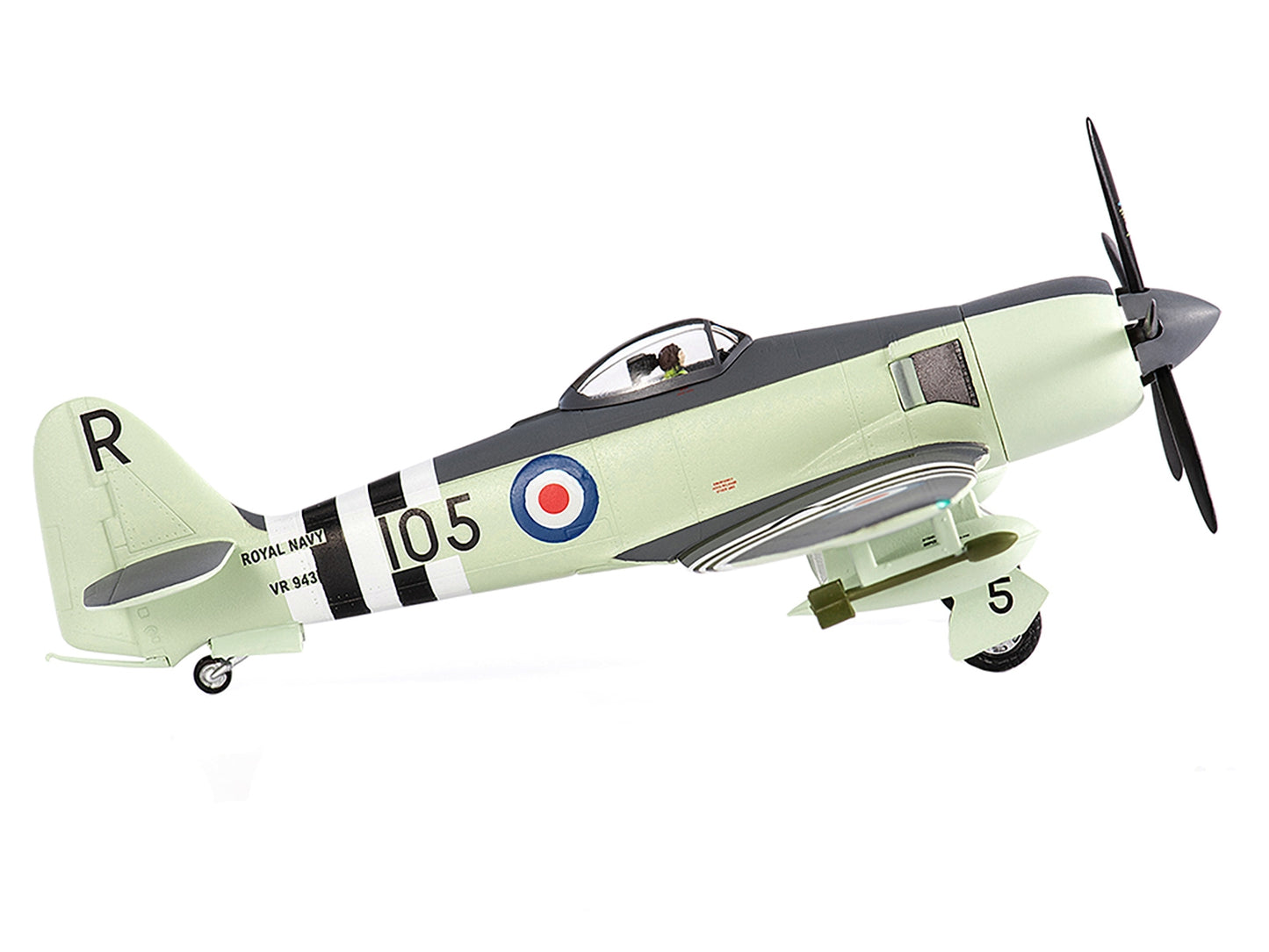 Hawker Sea Fury FB MK. II Fighter Aircraft "Royal Navy No. 804 Squadron FAA HMS Glory Korean War" (1951) 1/72 Diecast Model by JC Wings