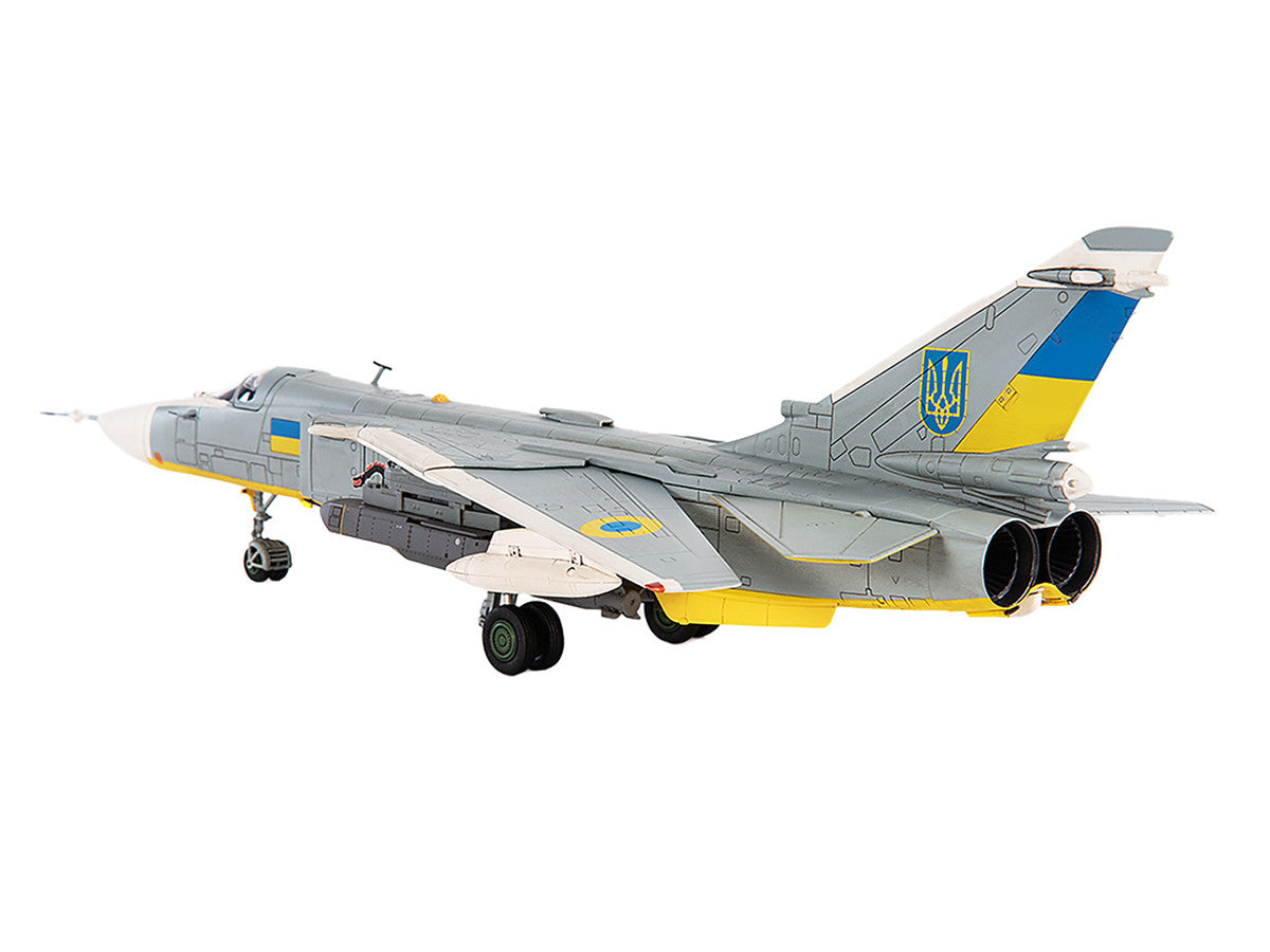 Sukhoi Su-24M Fencer-D Bomber Aircraft "Ukraine War" (2023) Ukrainian Air Force 1/72 Diecast Model by JC Wings JC Wings