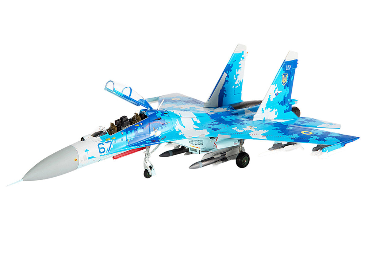 Sukhoi Su-27UB Flanker Aircraft "831st Tactical Aviation Brigade" (2017) Ukrainian Air Forces 1/72 Diecast Model by JC Wings-2
