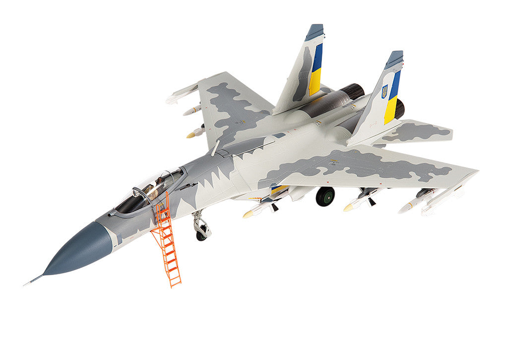 Sukhoi Su-27 Flanker Aircraft "Ukraine War" (2023) Ukrainian Air Forces 1/72 Diecast Model by JC Wings-2