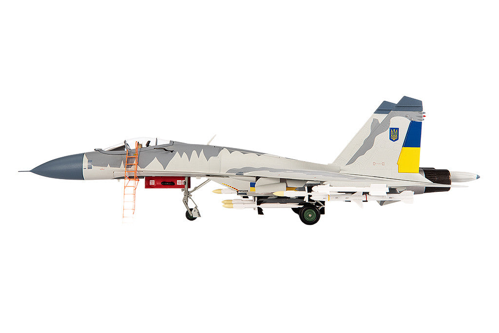 Sukhoi Su-27 Flanker Aircraft "Ukraine War" (2023) Ukrainian Air Forces 1/72 Diecast Model by JC Wings-1