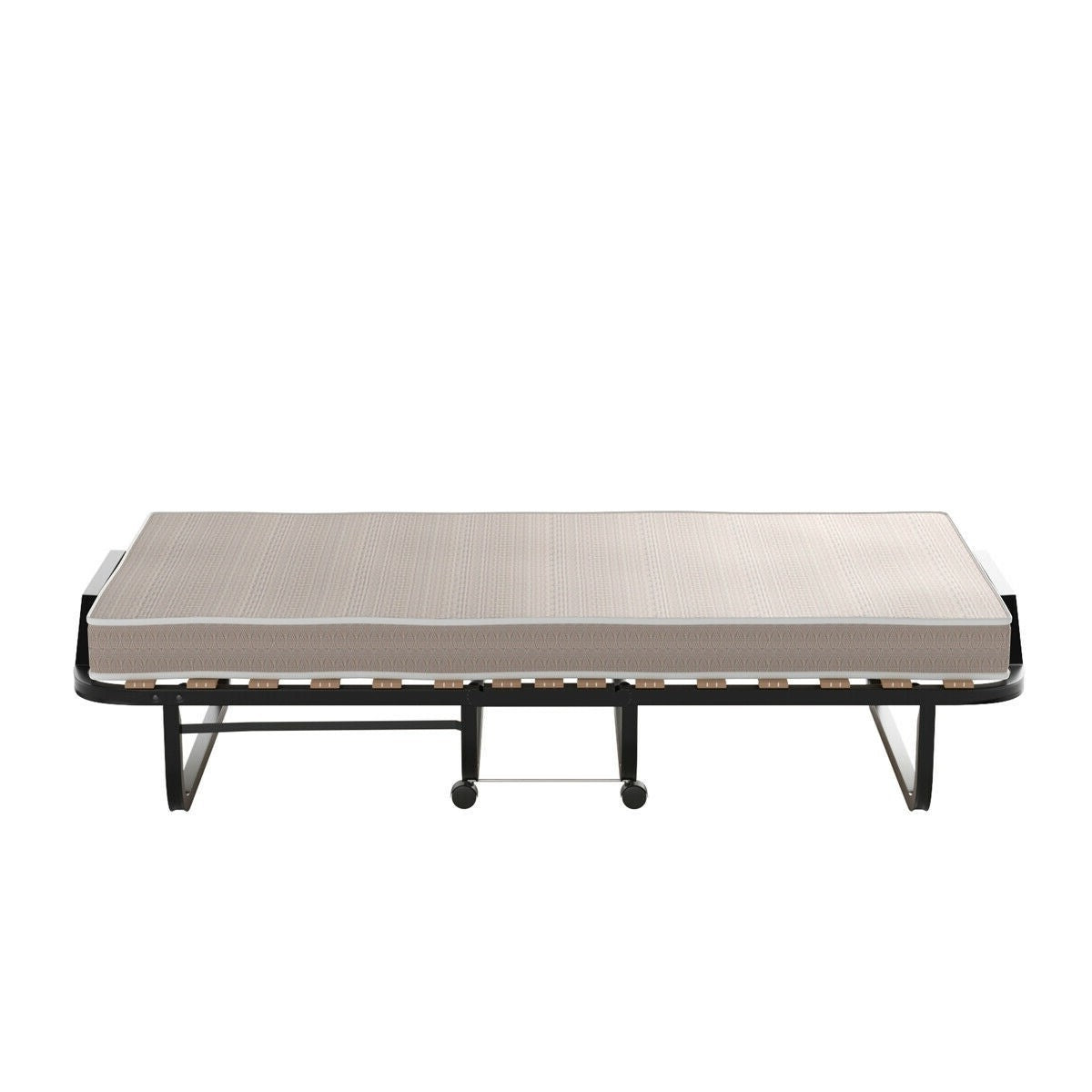 Rollaway Bed with Casters Wheels and Folding Memory Foam Mattress FastFurnishings