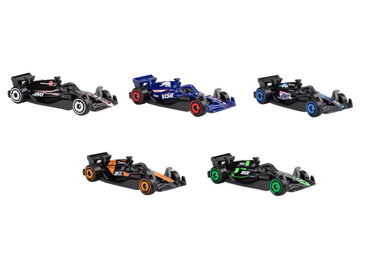 2024 Formula 1 World Championship 5 piece Set Diecast Model Cars by Hot Wheels Hotwheels