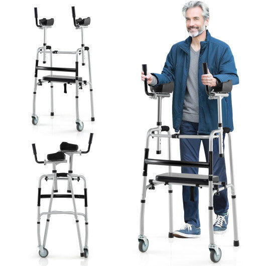 Versatile Rolling Walker for Rehabilitation Training-Navy