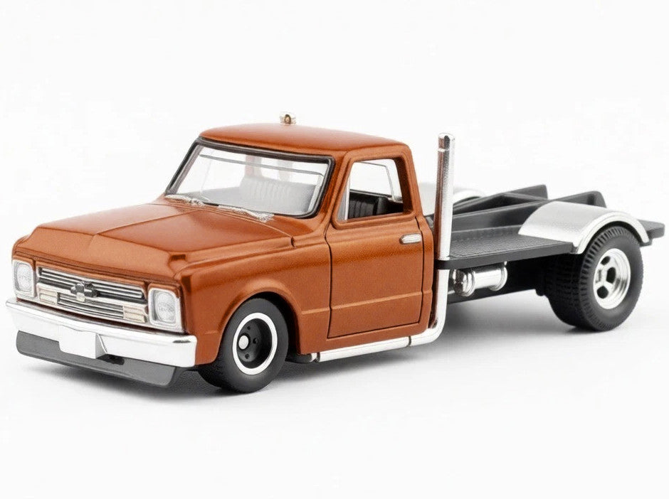 1967 Chevrolet C-10 Custom Bedless Truck Orange Metallic "Furious 7" (2015) Movie "Fast & Furious" Series Diecast Model Car by Hot Wheels Hotwheels