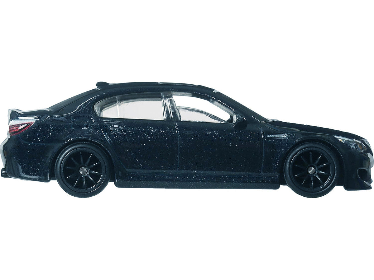 2010 BMW M5 Dark Blue Metallic "Fast & Furious 6" (2013) Movie "Fast & Furious" Series Diecast Model Car by Hot Wheels Hotwheels