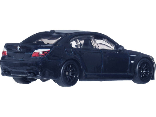 2010 BMW M5 Dark Blue Metallic "Fast & Furious 6" (2013) Movie "Fast & Furious" Series Diecast Model Car by Hot Wheels Hotwheels