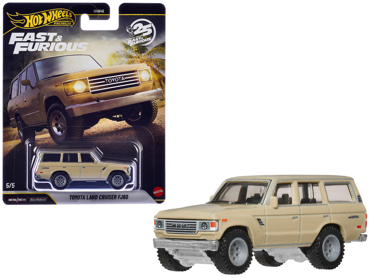 Toyota Land Cruiser FJ60 Tan "Hobbs & Shaw" (2019) Movie "Fast & Furious" Series Diecast Model Car by Hot Wheels Hotwheels