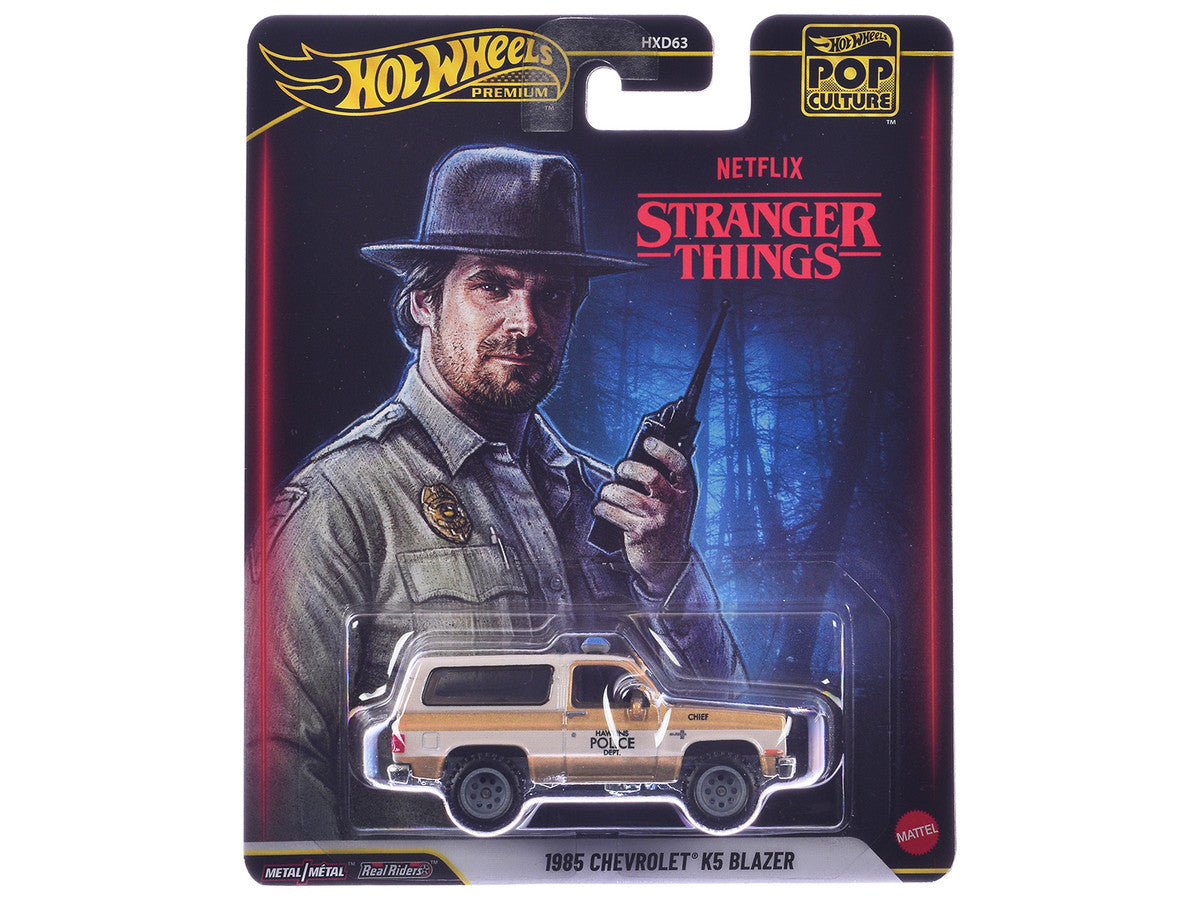 1985 Chevrolet K5 Blazer Gold Metallic and Cream "Stranger Things" (2016-2025) TV Series Diecast Model Car by Hot Wheels Hotwheels