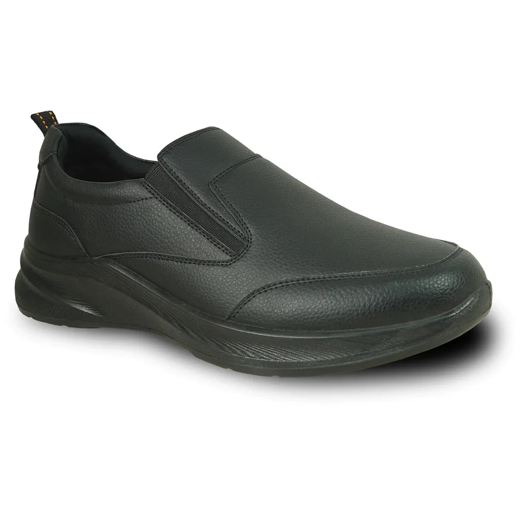 VANGELO Men Slip Resistant Shoe JIMMY-3 Black Tux-USA