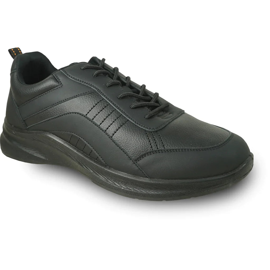 VANGELO Men Slip Resistant Shoe JIMMY-4 Black Tux-USA
