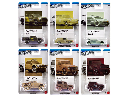 "Pantone" 10 piece Set B "Silver Series" Diecast Model Cars by Hot Wheels Hotwheels