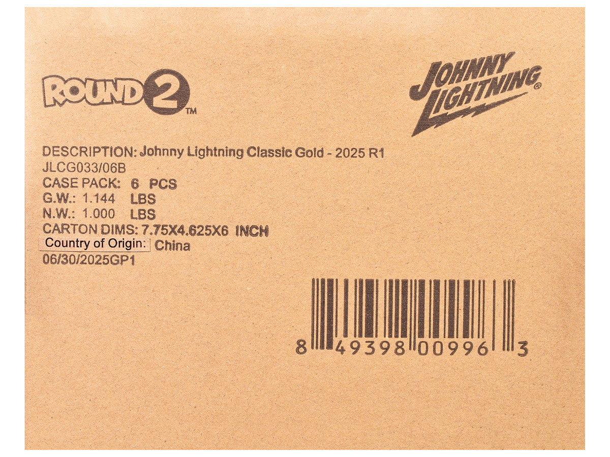 "Classic Gold Collection" 2025 Release 1 Set B of 6 Cars 1/64 Diecast Model Cars by Johnny Lightning Johnny Lightning