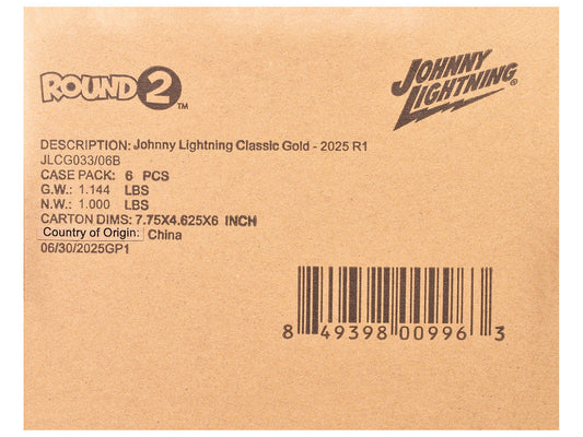 "Classic Gold Collection" 2025 Release 1 Set B of 6 Cars 1/64 Diecast Model Cars by Johnny Lightning Johnny Lightning
