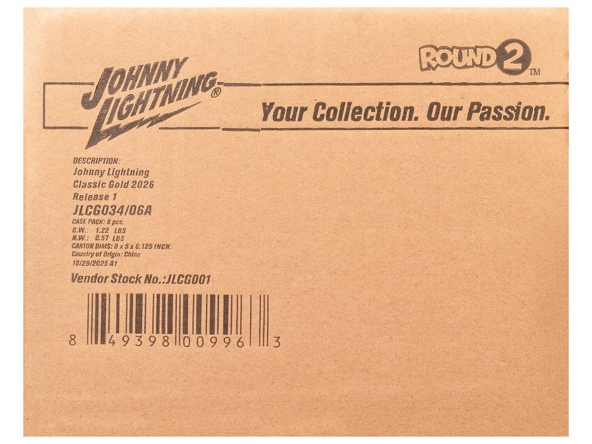 "Classic Gold Collection" 2026 Release 1 Set A of 6 Cars 1/64 Diecast Model Cars by Johnny Lightning-2