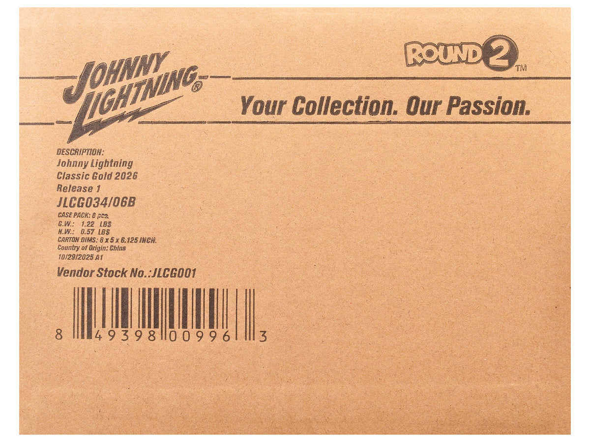 "Classic Gold Collection" 2026 Release 1 Set B of 6 Cars 1/64 Diecast Model Cars by Johnny Lightning-2